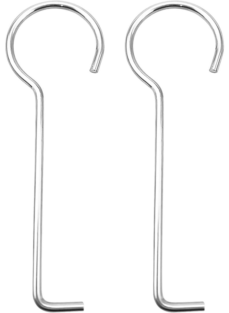 2 جهاز كمبيوتر شخصي تصريف مفتاح رفع الخطاف ، الفولاذ المقاوم للصدأ الفضة تصريف الشبكة سحب رفع مفتاح للدش تصريف التنظيف اليومي - Image 1